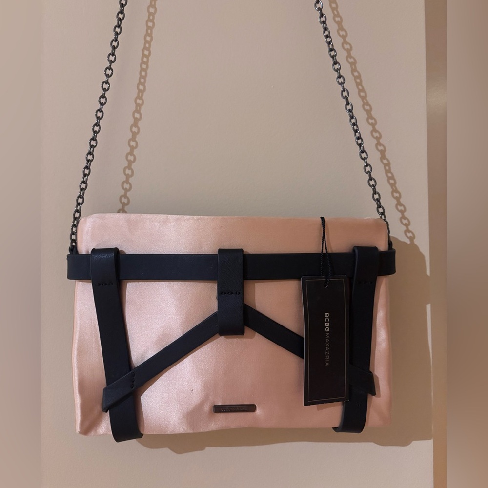 Ecco Crossbody Bag in Pink and Black